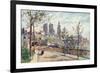 France, Laon Street 1907-Herbert Marshall-Framed Premium Giclee Print