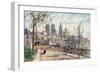 France, Laon Street 1907-Herbert Marshall-Framed Art Print