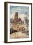 France, Laon Street 1907-Herbert Marshall-Framed Art Print