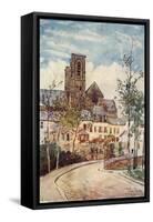 France, Laon Street 1907-Herbert Marshall-Framed Stretched Canvas