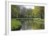 France, Loire. Canal Winding Through Spring Trees and Foliage-Kevin Oke-Framed Photographic Print