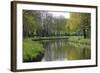 France, Loire. Canal Winding Through Spring Trees and Foliage-Kevin Oke-Framed Photographic Print