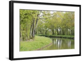 France, Loire. Spring Trees and Grasses, Canal Lateral a La Loire-Kevin Oke-Framed Photographic Print