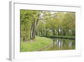 France, Loire. Spring Trees and Grasses, Canal Lateral a La Loire-Kevin Oke-Framed Photographic Print