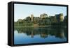 France, Loire Valley, Chateau D'Angers on Marne River-null-Framed Stretched Canvas