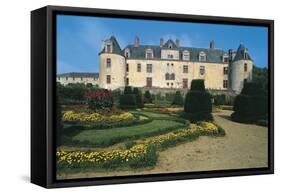 France, Loire Valley, Les Herbiers, Boistissandeau Castle-null-Framed Stretched Canvas