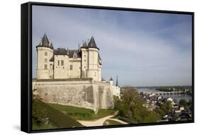 France, Loire Valley, Saumur Castle-Samuel Magal-Framed Stretched Canvas