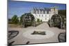 France, Loire Valley, Villandry Castle, Fountain-Samuel Magal-Mounted Photographic Print