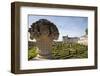 France, Loire Valley, Villandry Castle,  The Gardens Ornaments, Second Salon, Stone Statue-Samuel Magal-Framed Photographic Print