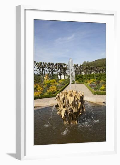 France, Loire Valley, Villandry Castle, The House of the Sun, Fountain-Samuel Magal-Framed Photographic Print