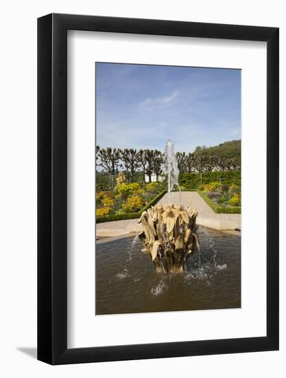 France, Loire Valley, Villandry Castle, The House of the Sun, Fountain-Samuel Magal-Framed Photographic Print