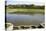 France, Loire Valley, Villandry Castle, The Water Garden Lake-Samuel Magal-Stretched Canvas