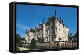 France, Lorraine, Dieu-Sur-Meuse, Monthairons Castle-null-Framed Stretched Canvas