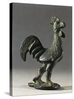 France, Lyon, Lugdunum, Statuette Representing a Rooster, Bronze-null-Stretched Canvas