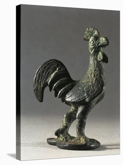 France, Lyon, Lugdunum, Statuette Representing a Rooster, Bronze-null-Stretched Canvas