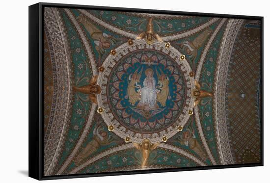 France, Lyon, Notre Dame De Fourviere Basilica-null-Framed Stretched Canvas