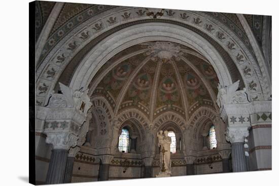 France, Lyon, Notre Dame De Fourviere Basilica-null-Stretched Canvas