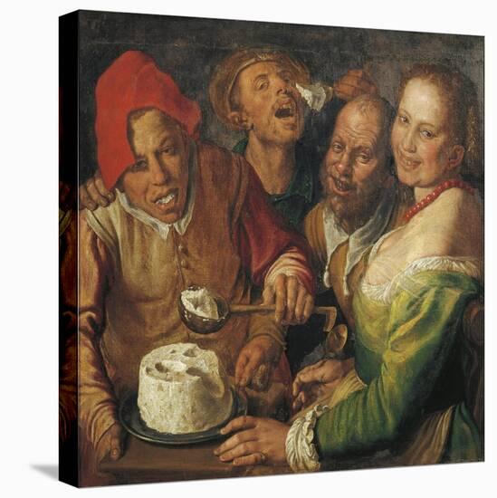 France, Lyon, Ricotta-Eaters-null-Stretched Canvas