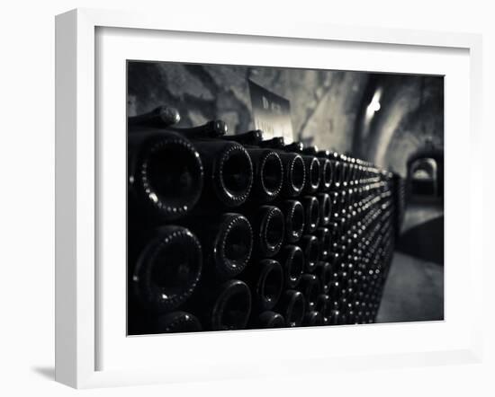 France, Marne, Champagne Ardenne, Reims, Pommery Champagne Winery, Champagne Cellars-Walter Bibikow-Framed Photographic Print