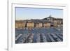 France, Marseille. Vieux Port with Basilique Notre Dame De La Garde-Kevin Oke-Framed Photographic Print