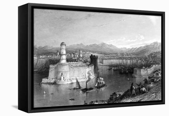 France Marseille-Thomas Allom-Framed Stretched Canvas