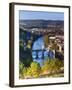 France, Midi-Pyrenees Region, Lot Department, Cahors, Pont Valentre, Midieval Bridge, Lot River-Walter Bibikow-Framed Photographic Print
