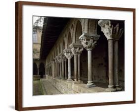 France, Moissac, St Pierre Abbey, Cloister from Late 11th Century-null-Framed Giclee Print