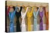 France Multi Coloured Dresses Hanging in a Row-null-Stretched Canvas