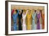 France Multi Coloured Dresses Hanging in a Row-null-Framed Photographic Print