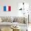 France National Flag-null-Mounted Art Print displayed on a wall