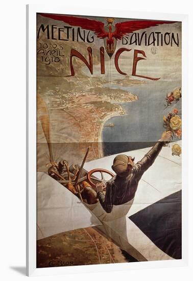 France, Nice, Meeting D'Aviation, April 10-25, 1910-Charles Leonce Brosse-Framed Giclee Print