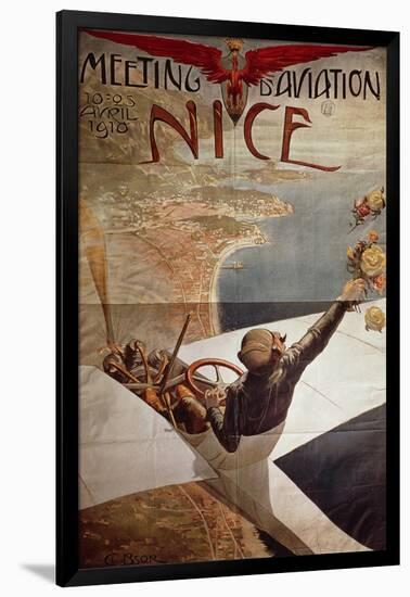 France, Nice, Meeting D'Aviation, April 10-25, 1910-Charles Leonce Brosse-Framed Giclee Print