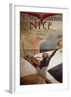 France, Nice, Meeting D'Aviation, April 10-25, 1910-Charles Leonce Brosse-Framed Giclee Print