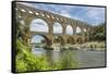 France, Nimes, the Pont Du Gard Is an Ancient Roman Aqueduct Bridge That Crosses the Gardon River-Emily Wilson-Framed Stretched Canvas