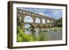 France, Nimes, the Pont Du Gard Is an Ancient Roman Aqueduct Bridge That Crosses the Gardon River-Emily Wilson-Framed Photographic Print