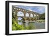 France, Nimes, the Pont Du Gard Is an Ancient Roman Aqueduct Bridge That Crosses the Gardon River-Emily Wilson-Framed Photographic Print