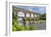 France, Nimes, the Pont Du Gard Is an Ancient Roman Aqueduct Bridge That Crosses the Gardon River-Emily Wilson-Framed Photographic Print