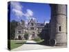 France, Normandy, Medieval Estate of Beaurepaire, Neogothic Castle of Martinvast-null-Stretched Canvas