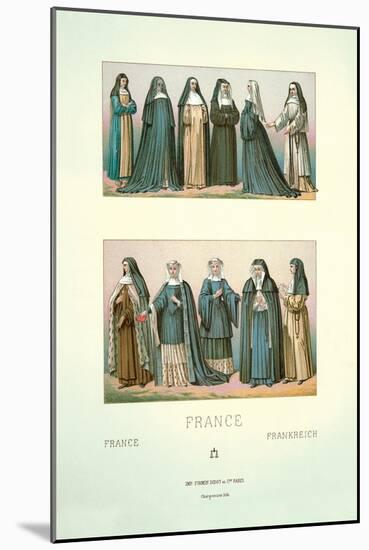 France-Nuns-null-Mounted Art Print