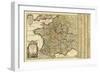 France - Panoramic Map-Lantern Press-Framed Art Print