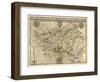 France - Panoramic Map-Lantern Press-Framed Art Print