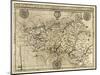 France - Panoramic Map-Lantern Press-Mounted Art Print