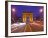 France, Paris, Arc De Triomphe, Lighting, Evening-Rainer Mirau-Framed Photographic Print