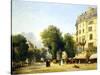 France, Paris, Boulevard Des Capucines at Corner of Rue De La Paix, 1823-Constantin Alajalov-Stretched Canvas