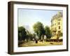 France, Paris, Boulevard Des Capucines at Corner of Rue De La Paix, 1823-Constantin Alajalov-Framed Giclee Print