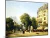 France, Paris, Boulevard Des Capucines at Corner of Rue De La Paix, 1823-Constantin Alajalov-Mounted Giclee Print