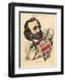 France, Paris, Caricatural Portrait of Giuseppe Verdi-null-Framed Giclee Print