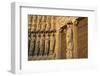 France, Paris. Carved Figurines and the Doors of Notre Dame Cathedral-Kevin Oke-Framed Photographic Print