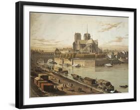 France, Paris, Cathedral of Notre-Dame De Paris-null-Framed Giclee Print