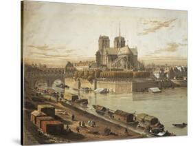 France, Paris, Cathedral of Notre-Dame De Paris-null-Stretched Canvas